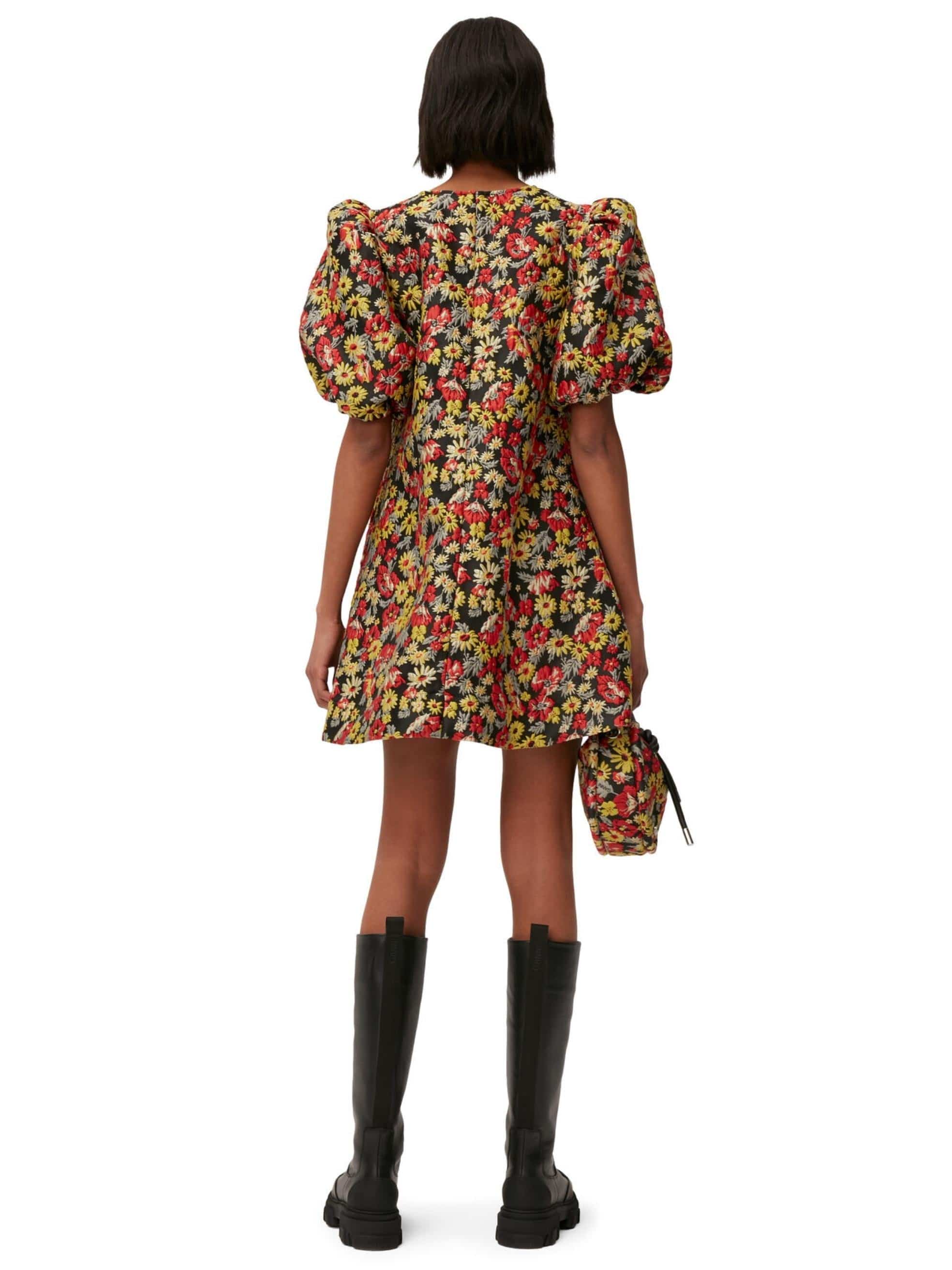 3D Jacquard Mini Dress