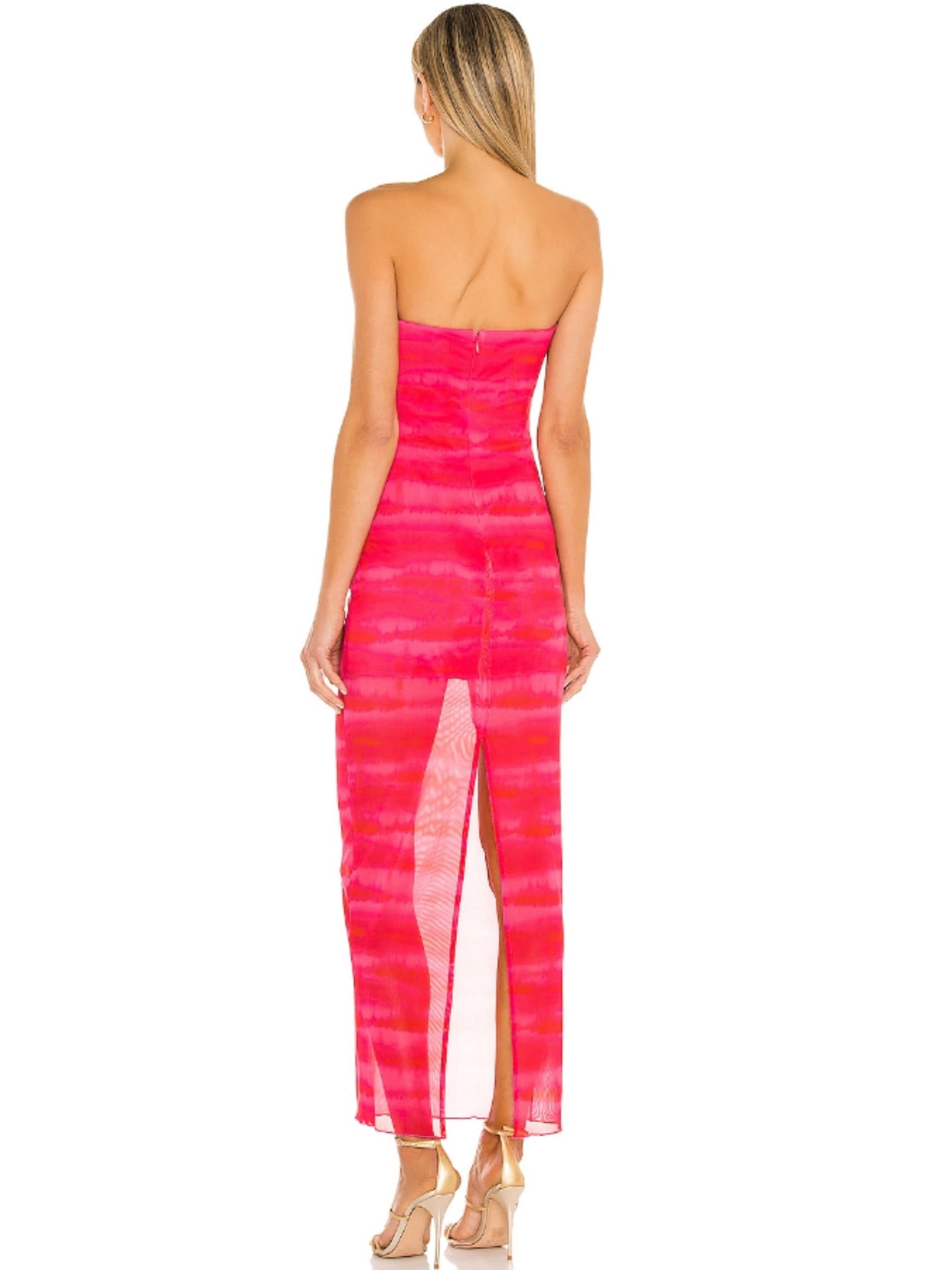 Rios Maxi Dress in Strawberry Tie Dye