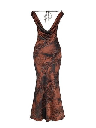 Alaina Dress in Rust