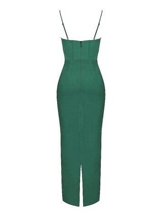 Charmaine Dress in Pine Green