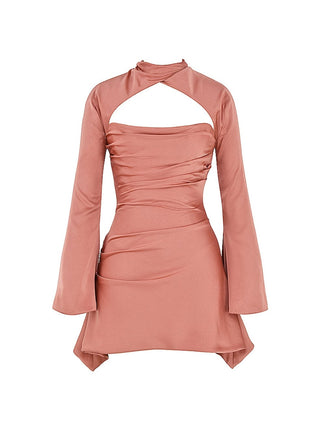Tours Draped Corset Dress in Pink