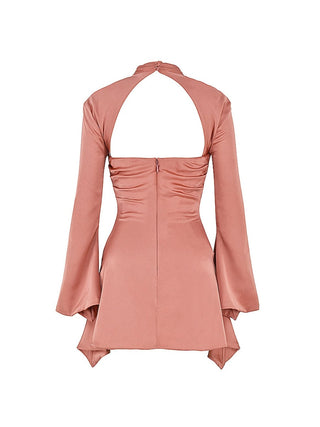 Tours Draped Corset Dress in Pink