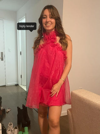 Capri Mini Dress in Hot Pink – Bipty