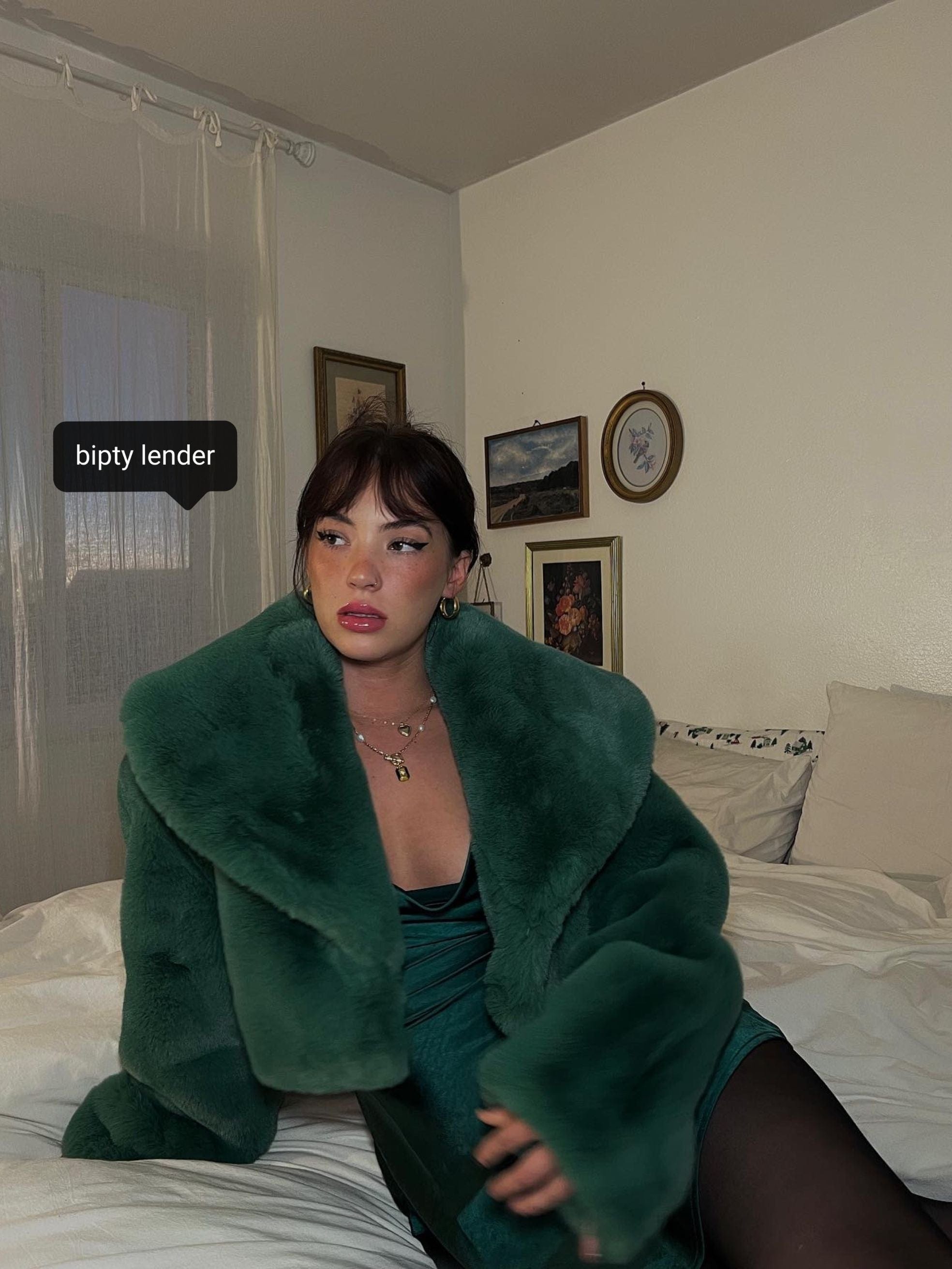 Zoe Cropped Jacket in Spruce Green