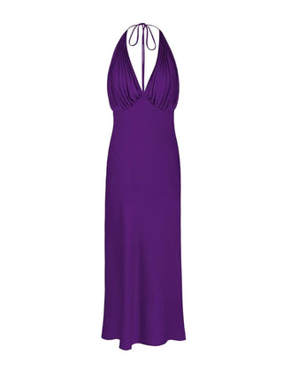 Onarin Pleat Dress in Purple