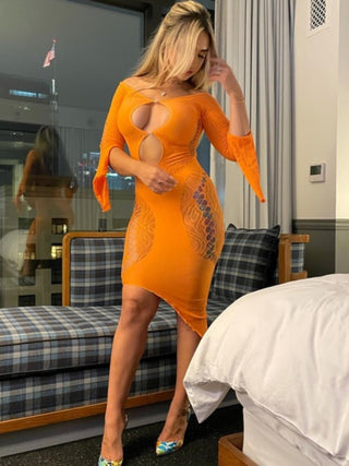 Charlotte Dress in Orange