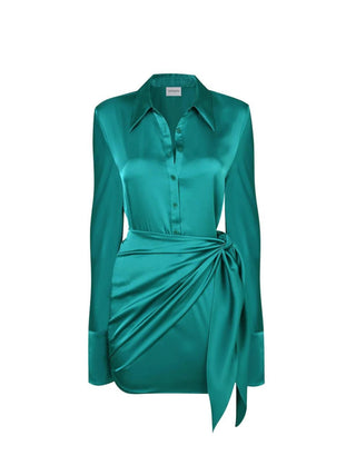 Alanis Dress Emerald/Teal
