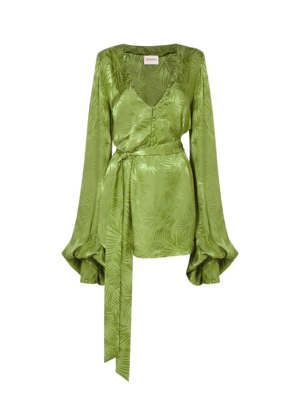 Robe verte zara discount satin