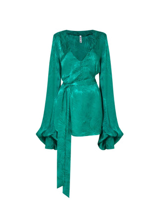 Harlequin Dress in Green