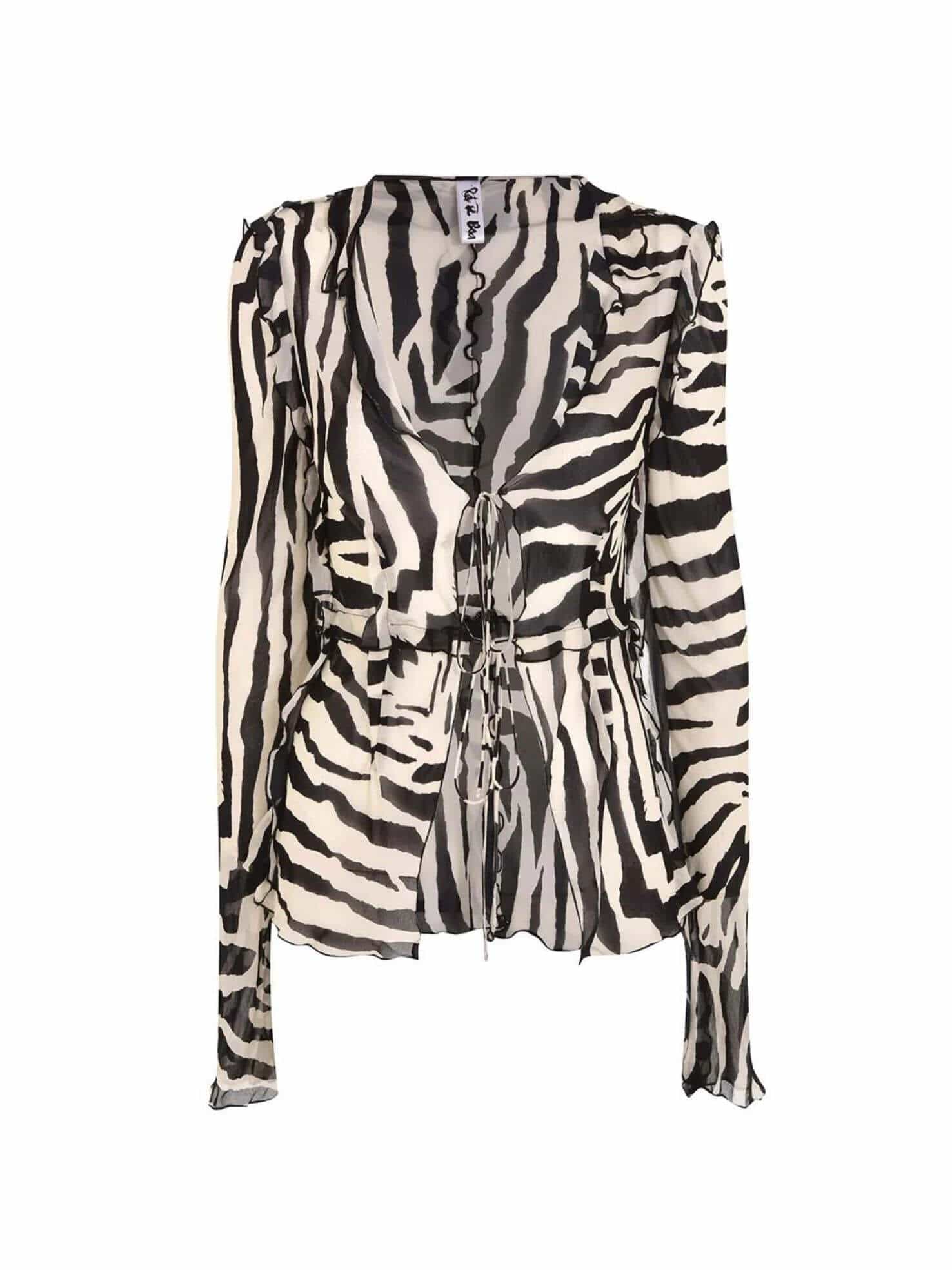 Zephyr Blouse in Zebra – Bipty