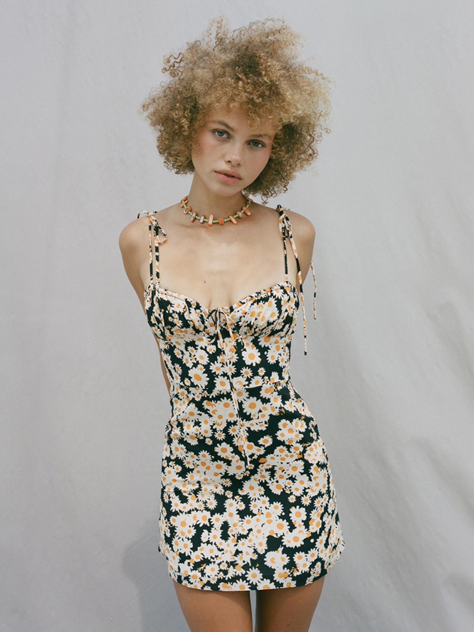 Devon Dress in 70s Floral