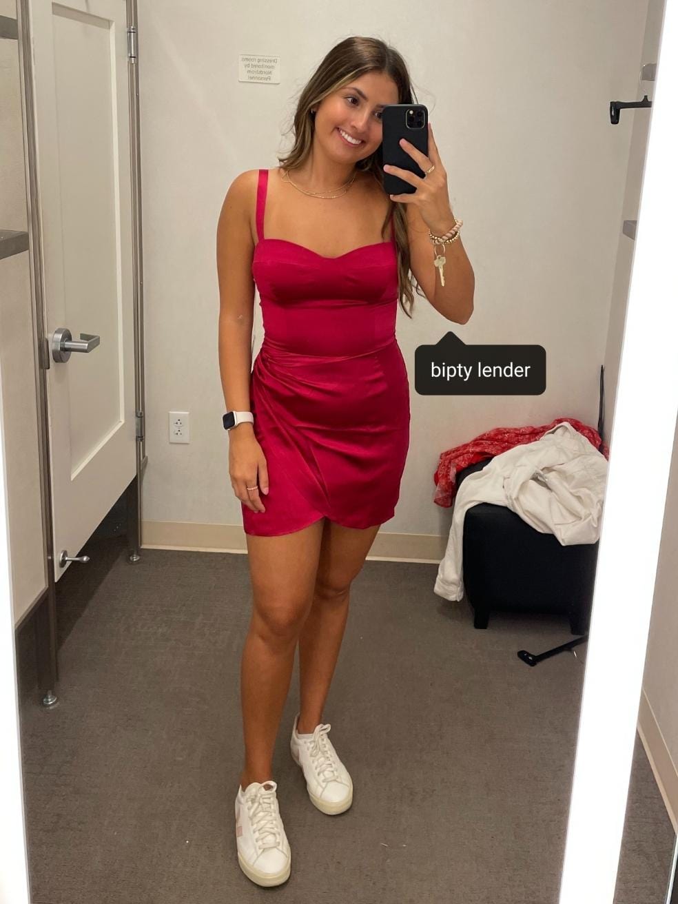 Fonda Silk Mini Dress in Pink