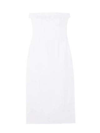 Marcella Linen Dress in White