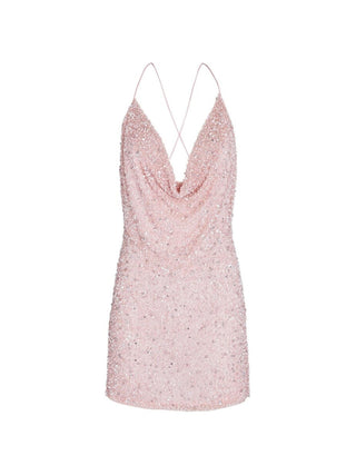 Mich Sequin Dress in Light Pink