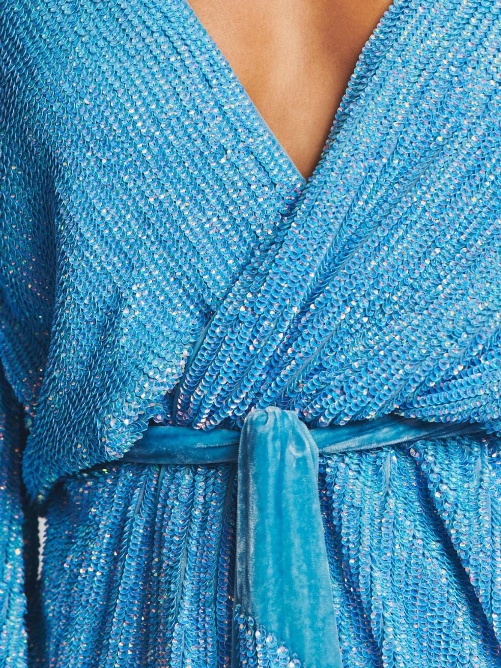 Gabrielle Robe Dress in Blue