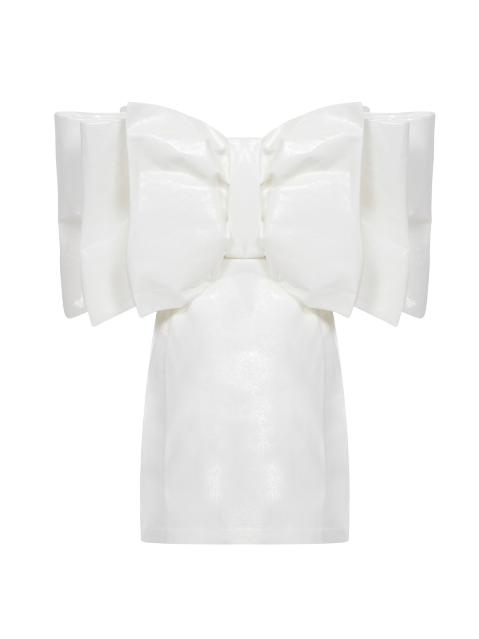 Natalie Bow Dress in White