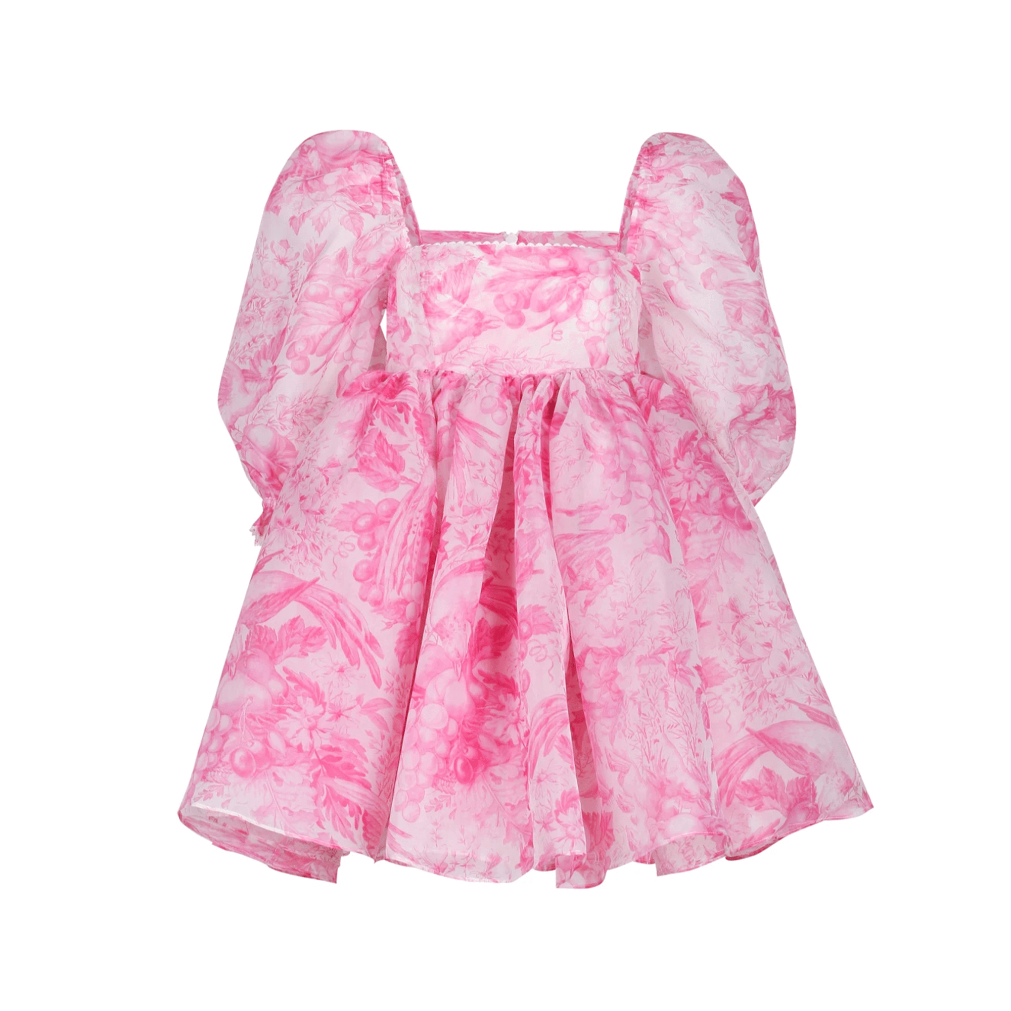 Selkie The Babydoll Toile Lace Puff Dress