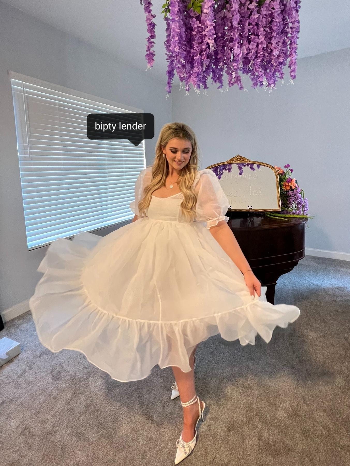 White Selkie MIDI Dress
