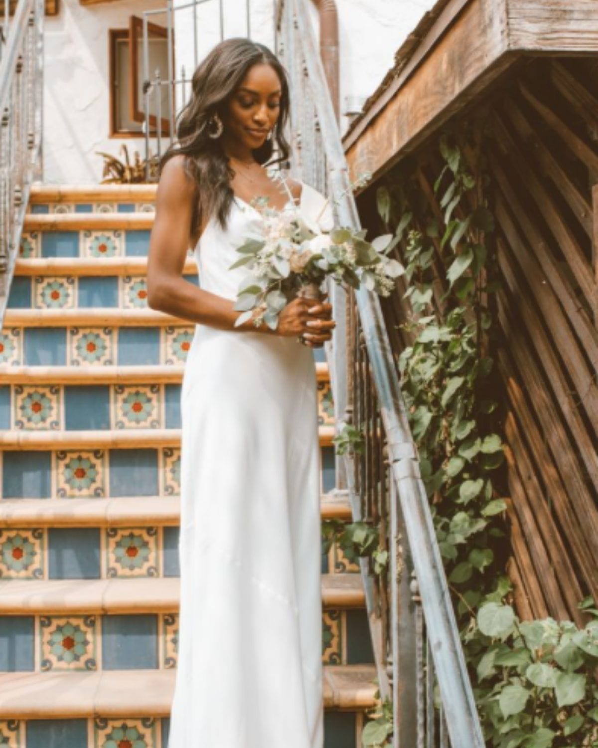 Tuscany Maxi Slip Dress in Ivory