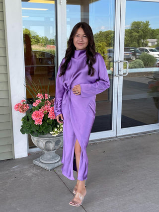 Damai Midi Dress in Purple