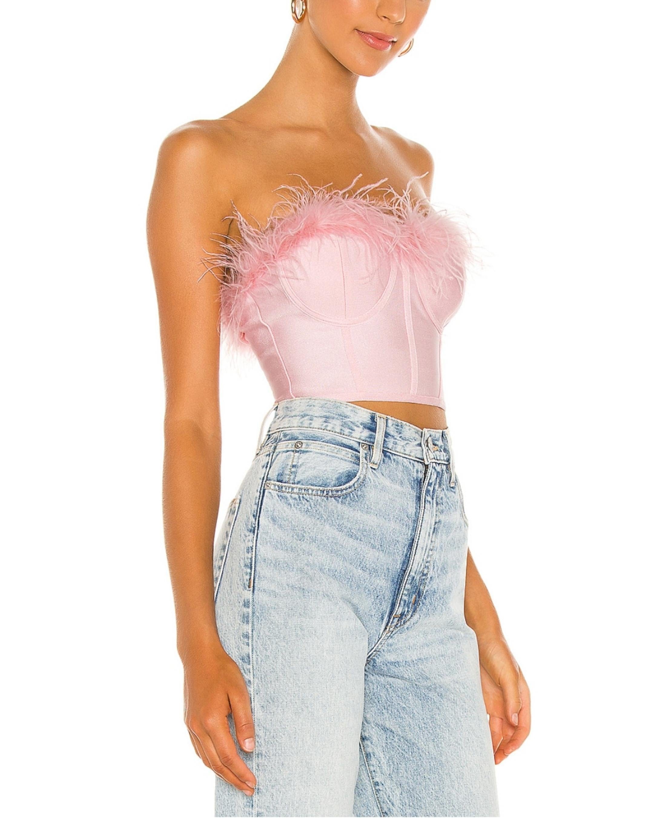 Ramona Bustier Top-Pink