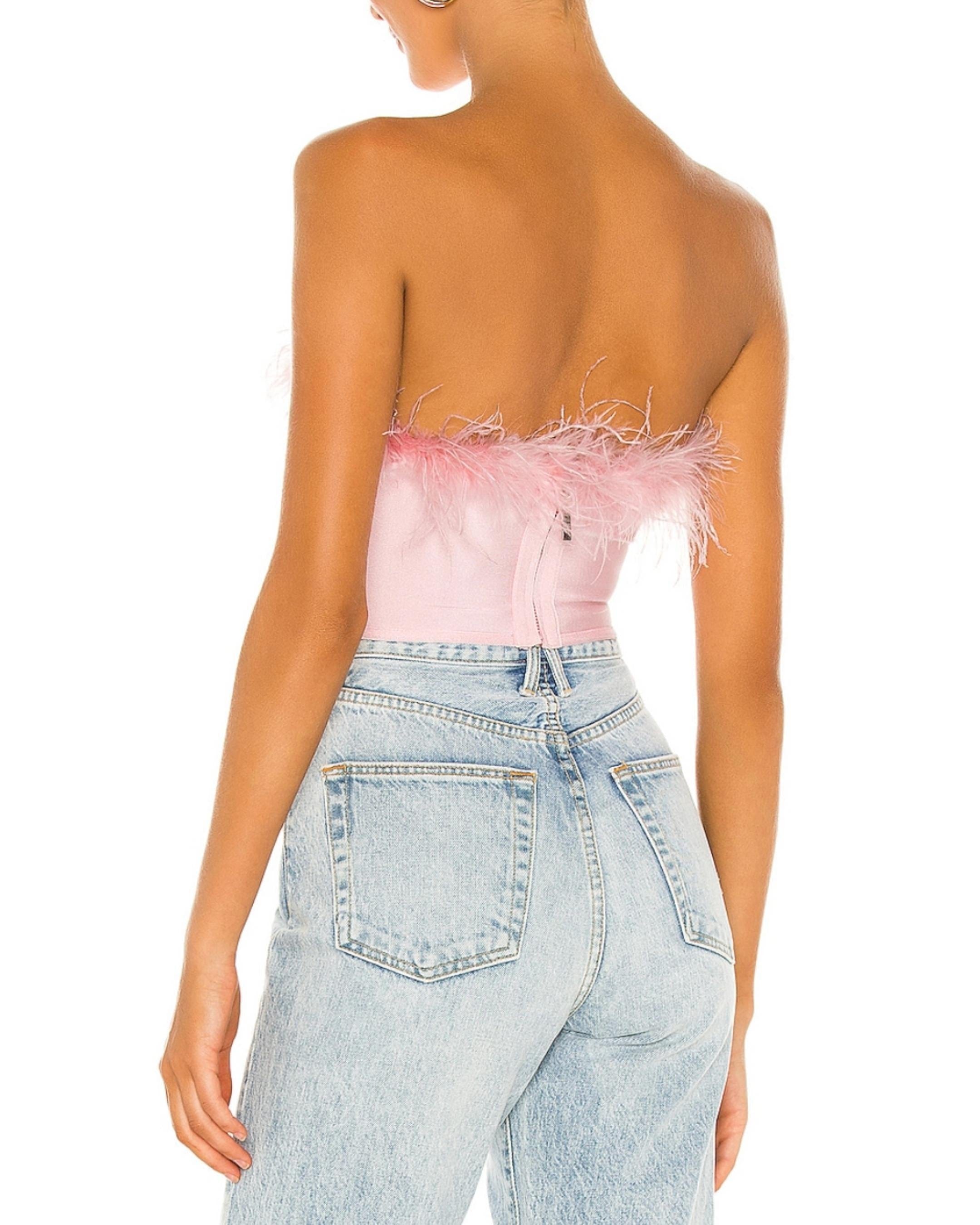 Ramona Bustier Top-Pink